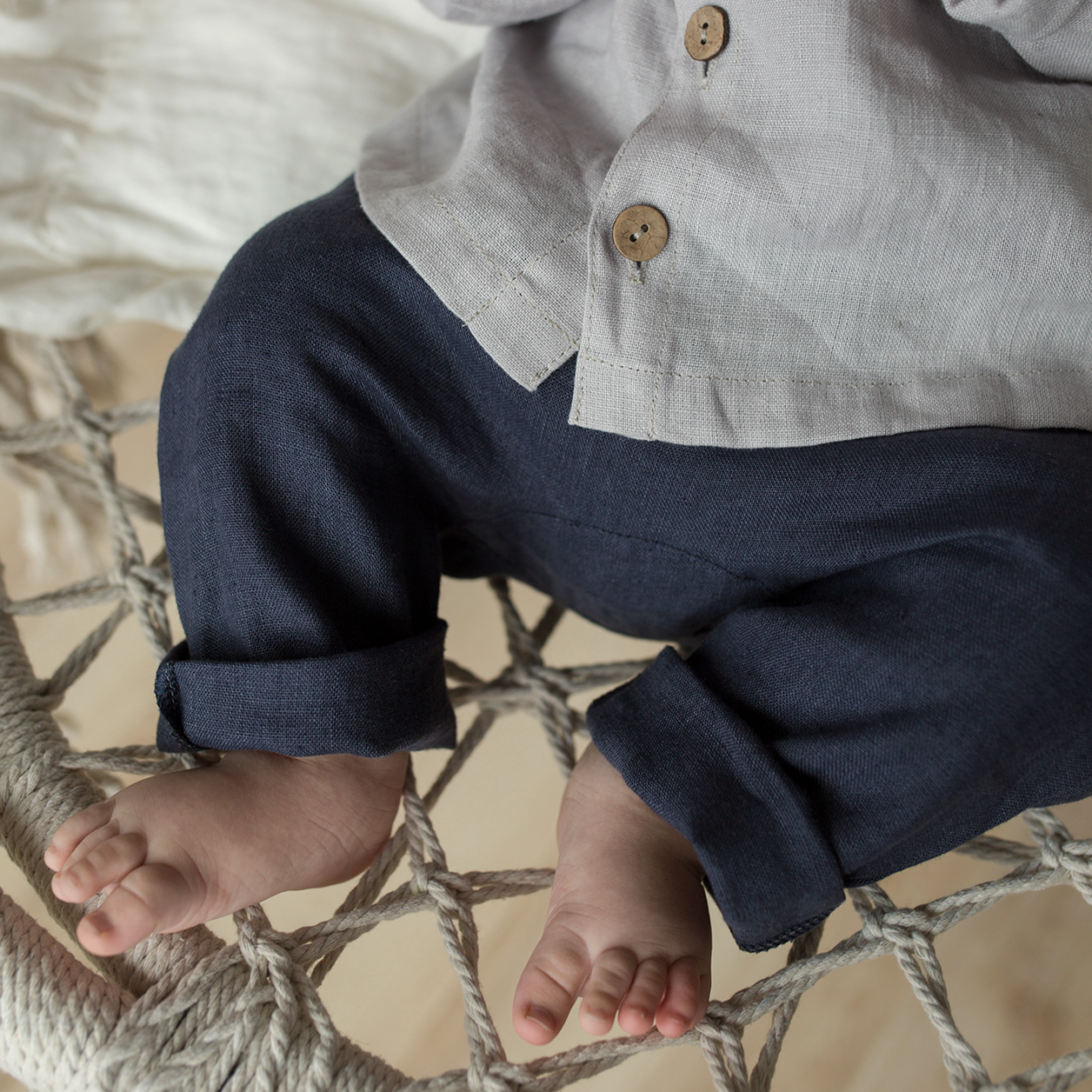 linen baby pants