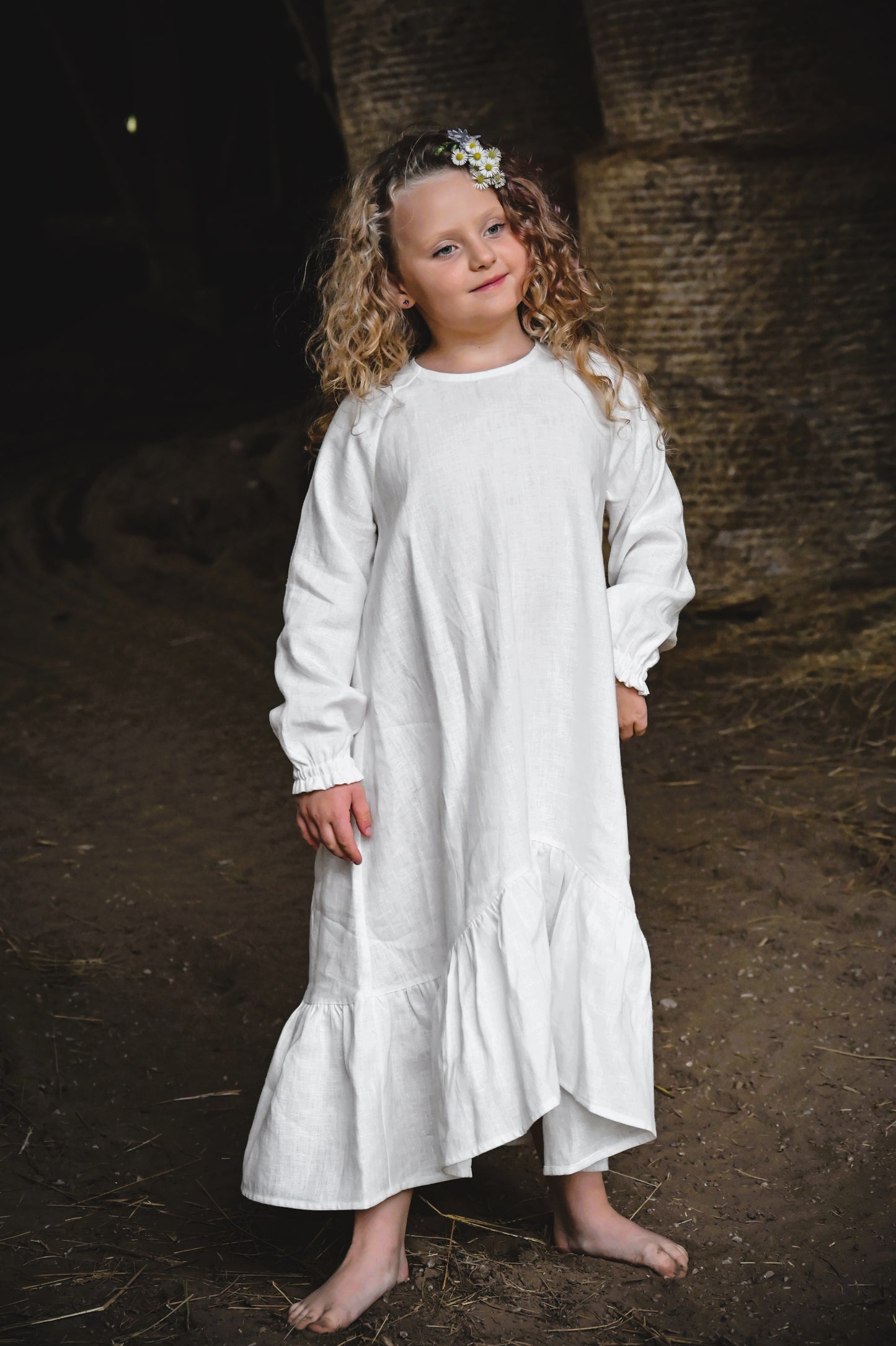 Girls dress BOHO, White