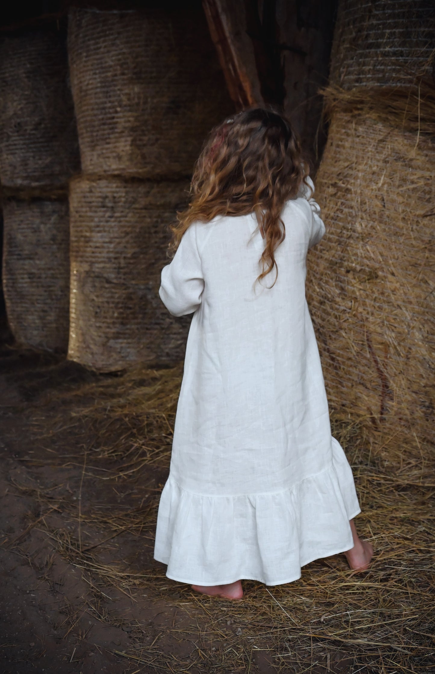 Girls dress BOHO, White