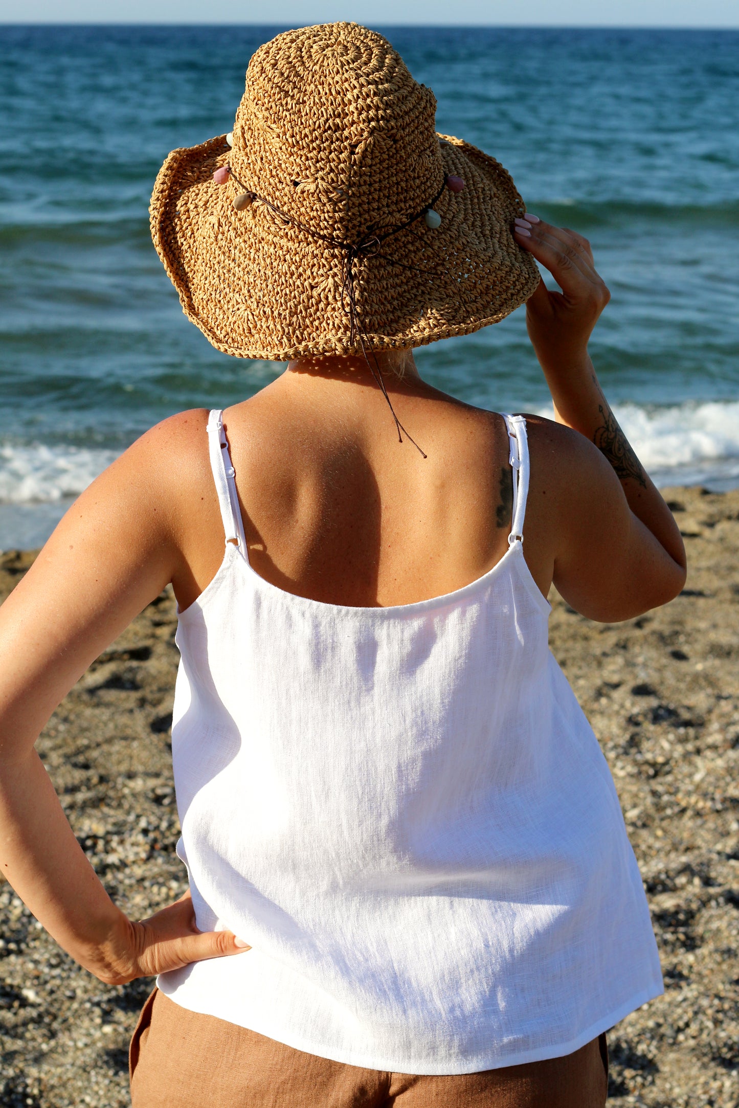 Soft Linen Slip Top