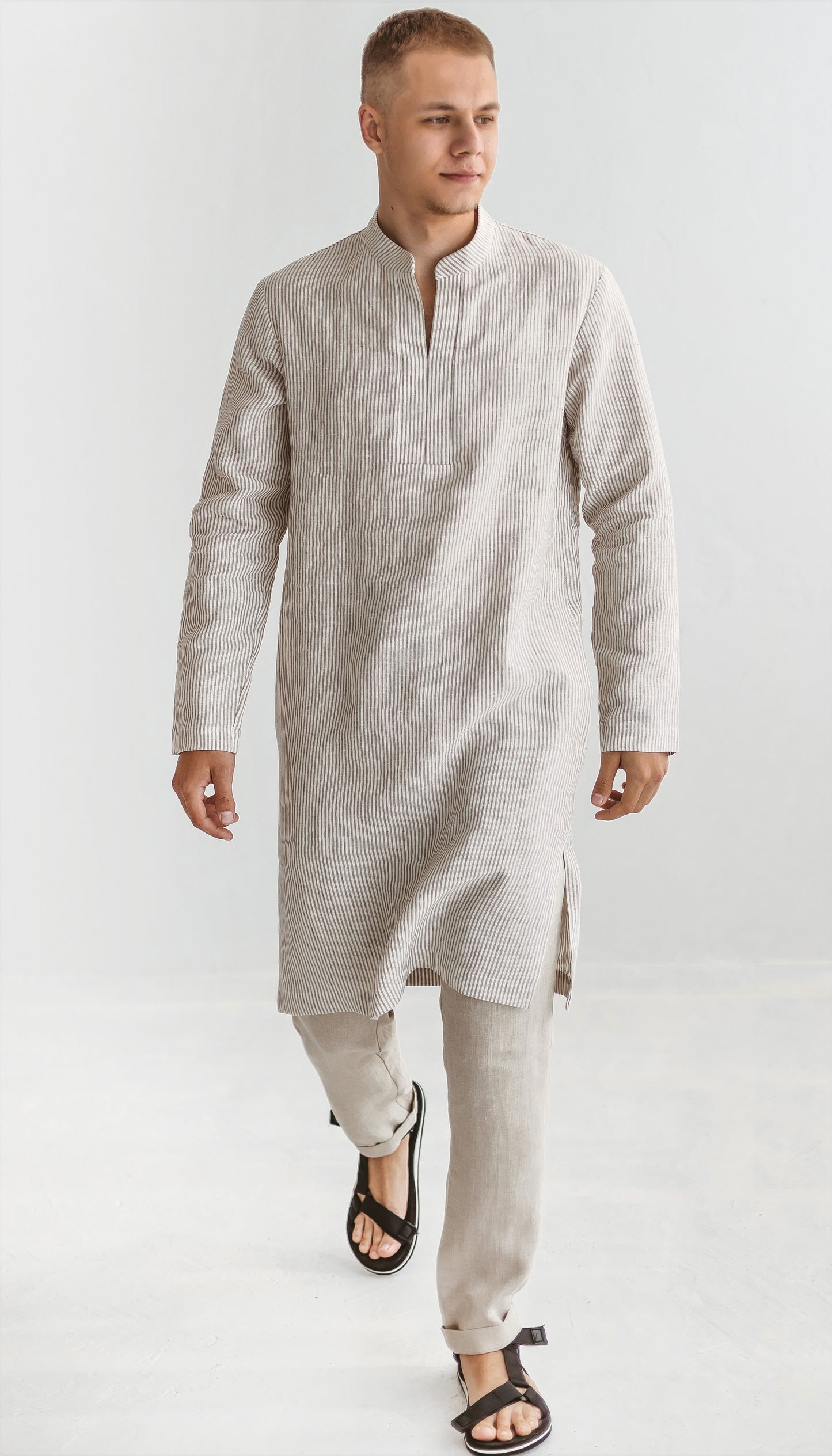 Linen Tunic Shirt for Men