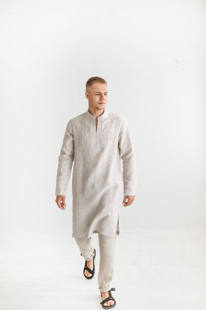 Linen Tunic Shirt for Men