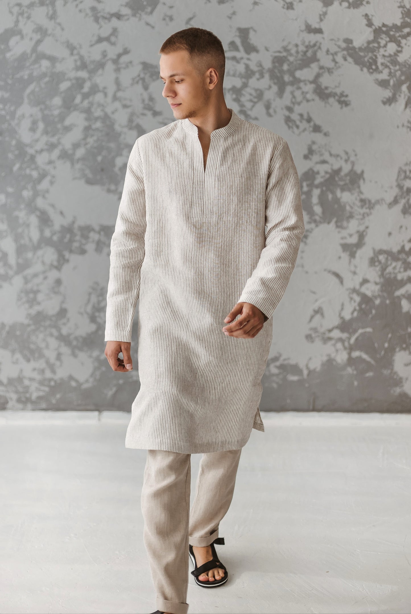 Linen Tunic Shirt for Men