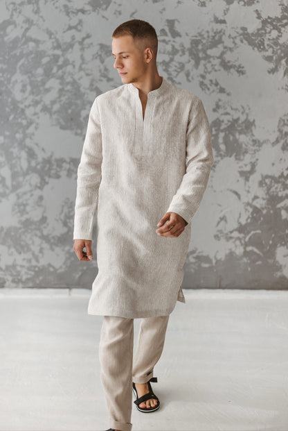 Linen Tunic Shirt for Men