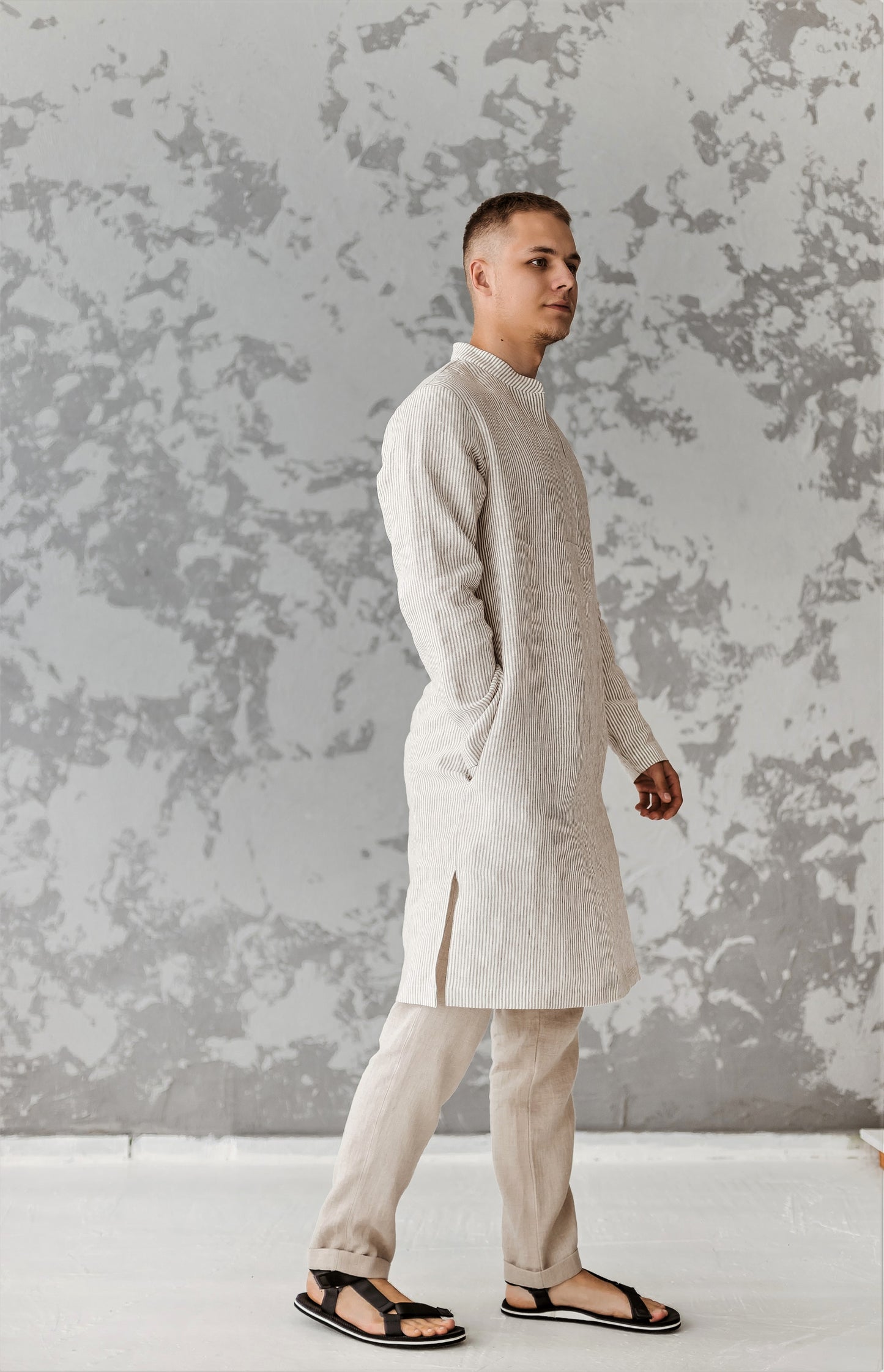 Linen Tunic Shirt for Men