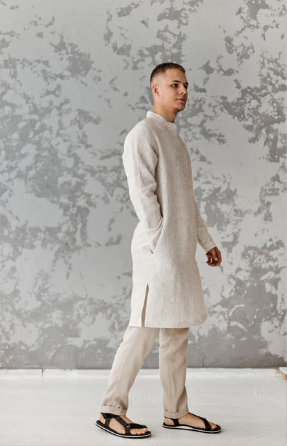 Linen Tunic Shirt for Men