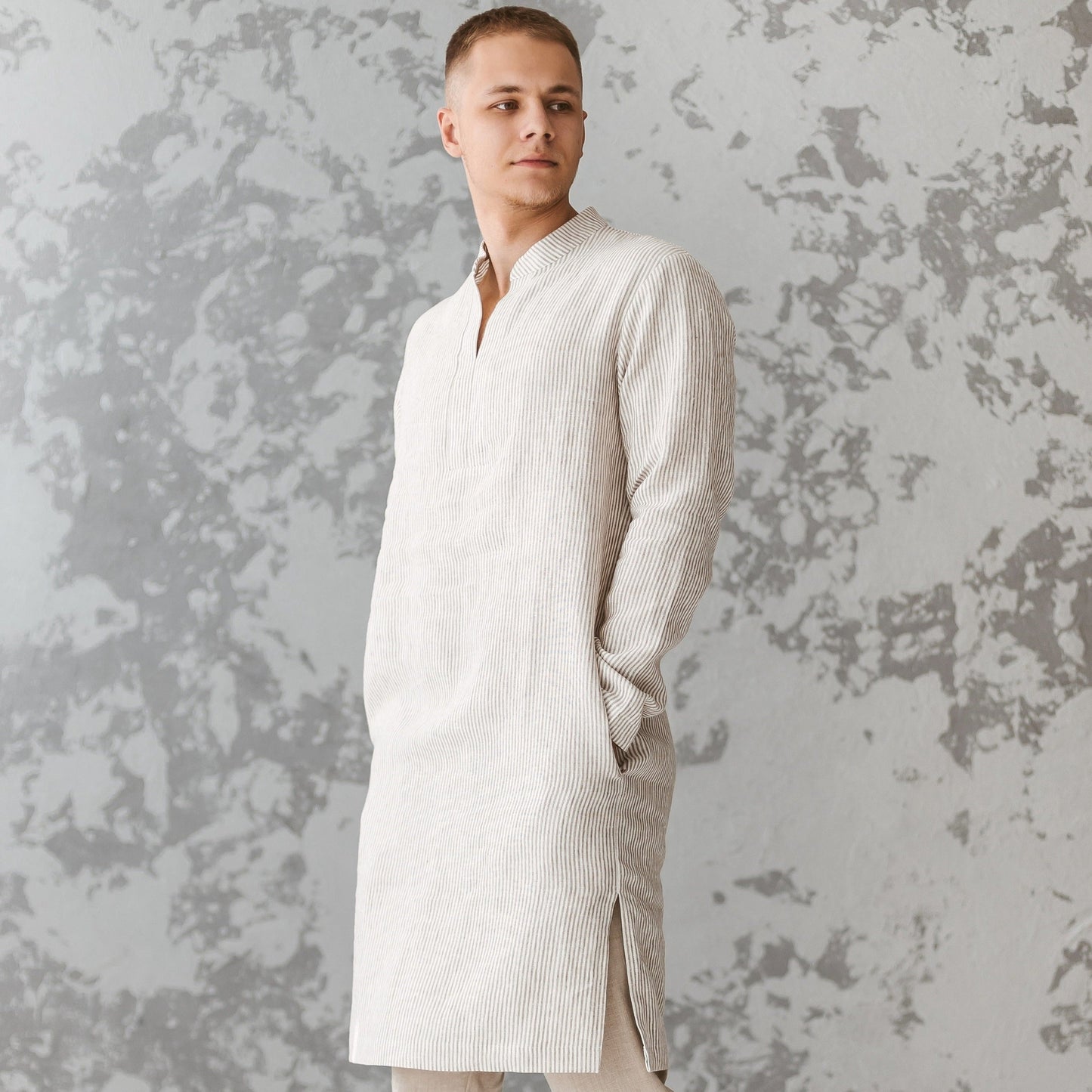 Linen Tunic Shirt for Men