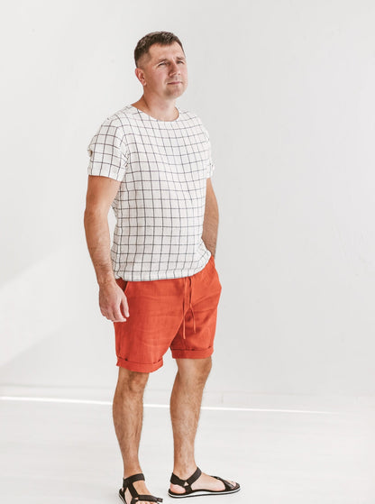 Vyriški lininiai marškinėliai, Basic