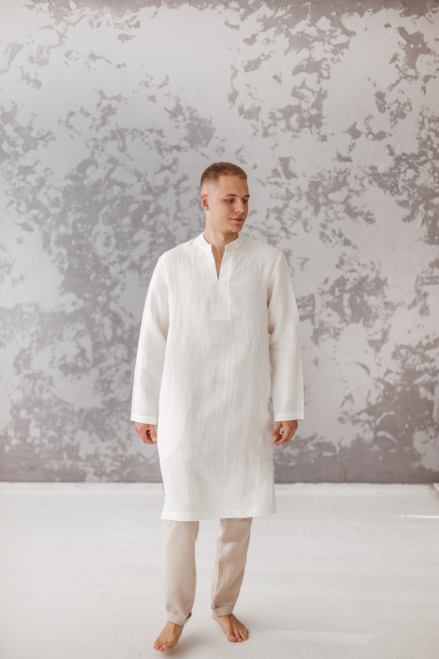 Linen Tunic Shirt for Men