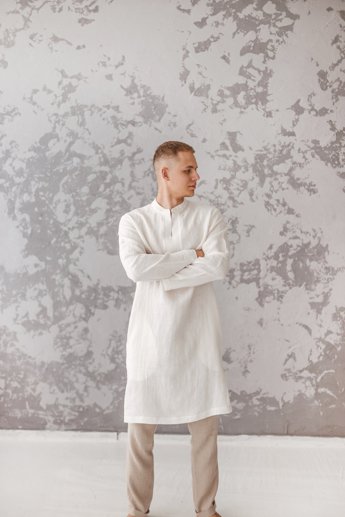 Linen Tunic Shirt for Men