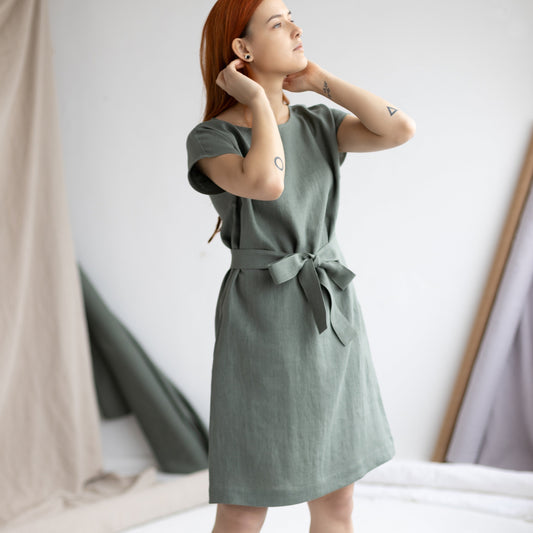 Soft linen dress Minimalist
