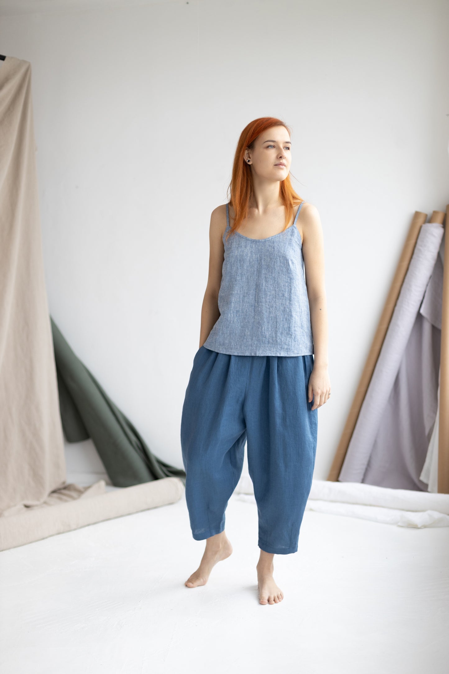 Soft Linen Slip Top