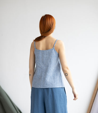 Soft Linen Slip Top