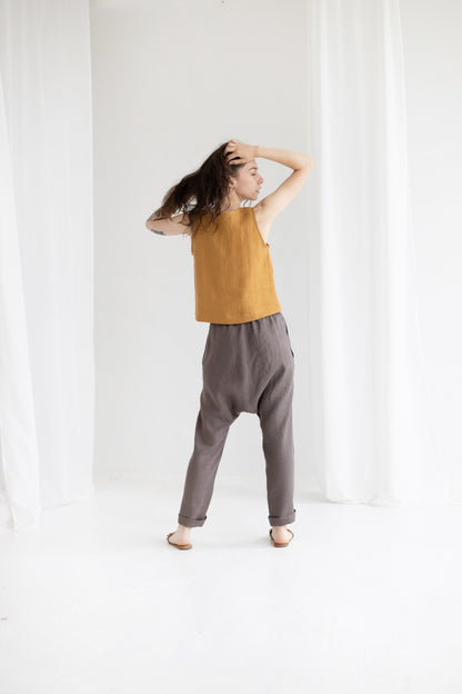 Women's Linen Harem Pants