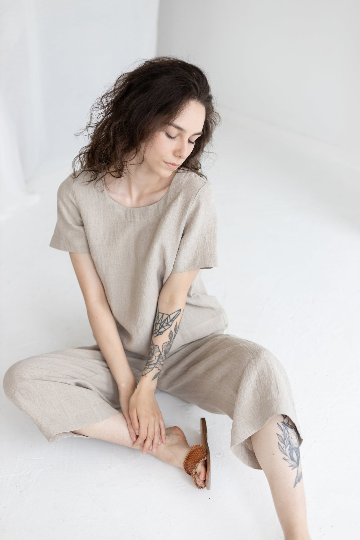 Women's Basic Linen Top