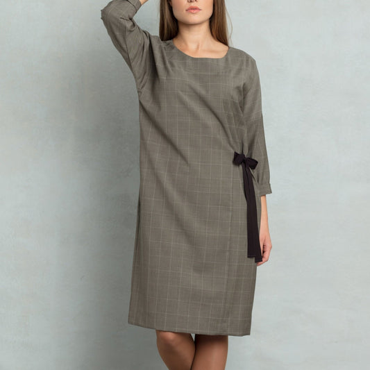 Wool dress, elegant wool dress, handmade autumn dress