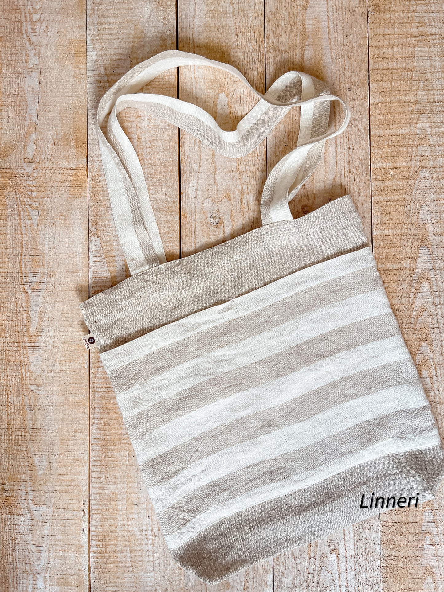 Linen tote bag STRIPES