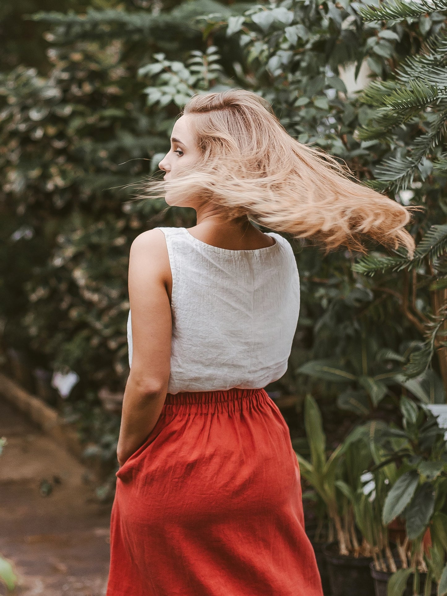 Soft linen Tank Top