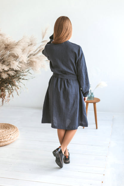 Linen Smock Dress