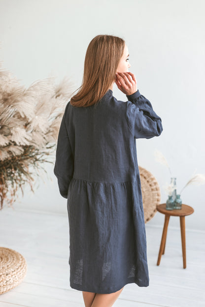 Linen Smock Dress